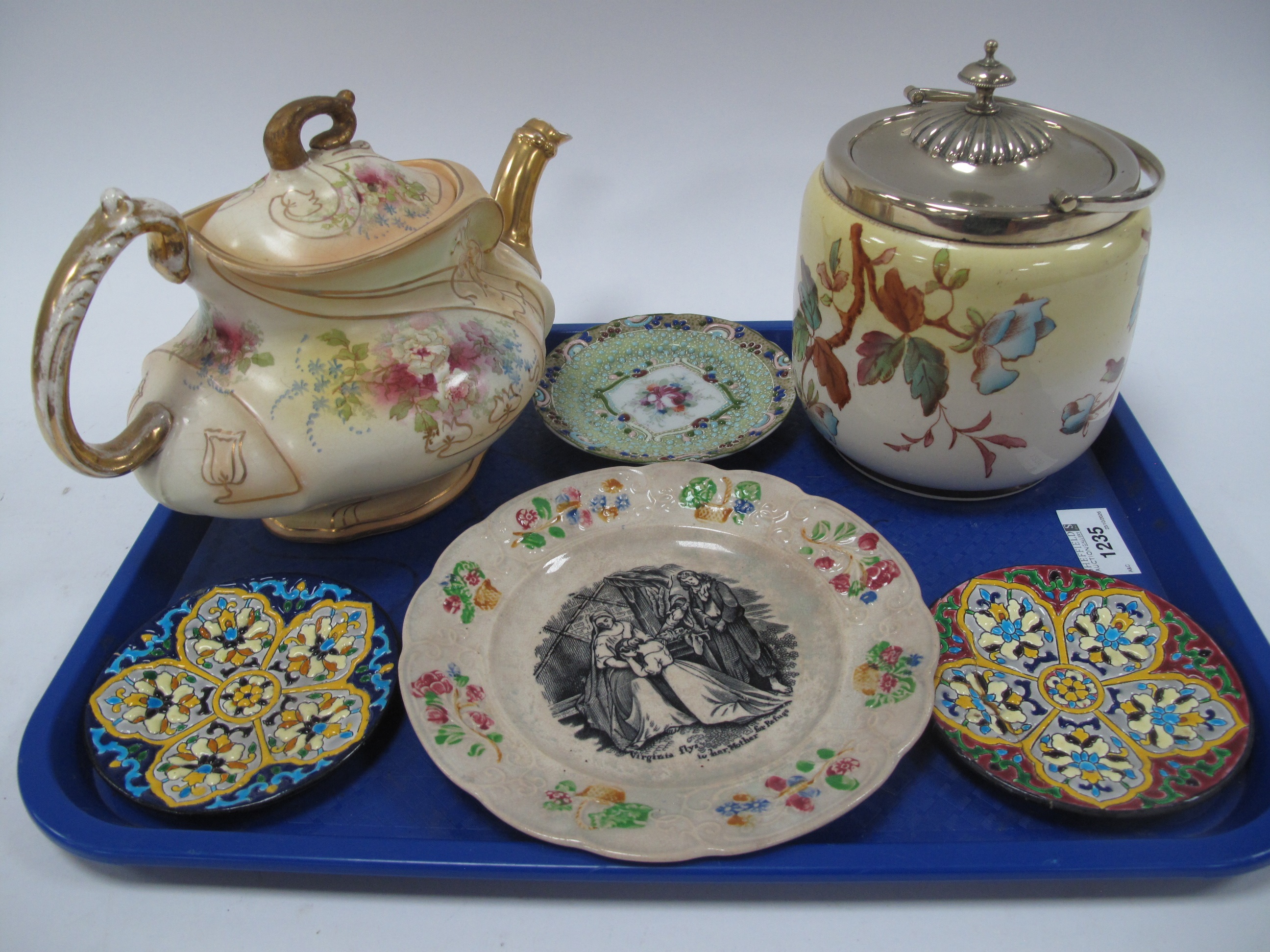 Lot 1235 - XIX Century Stockton Pottery 'Virginia Frys