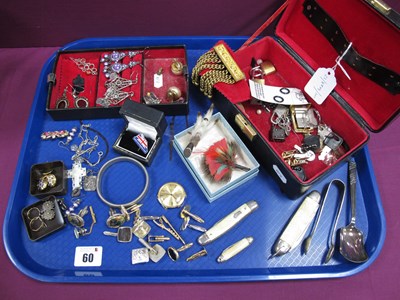 Lot 60 - Assorted Costume Jewellery, cufflinks...