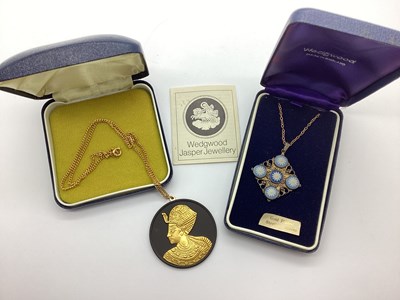 Lot 193 - Wedgwood Jasperware; A Hallmarked Silver...