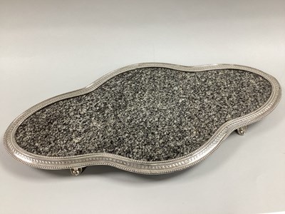 Lot 107 - A Victorian Plated Mounted Granite Plinth /...