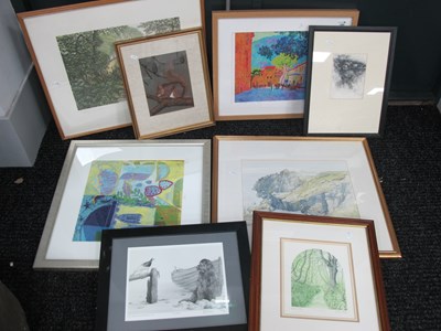 Lot 1005 - P.A Bond, Red Squirrel, pastel, and...