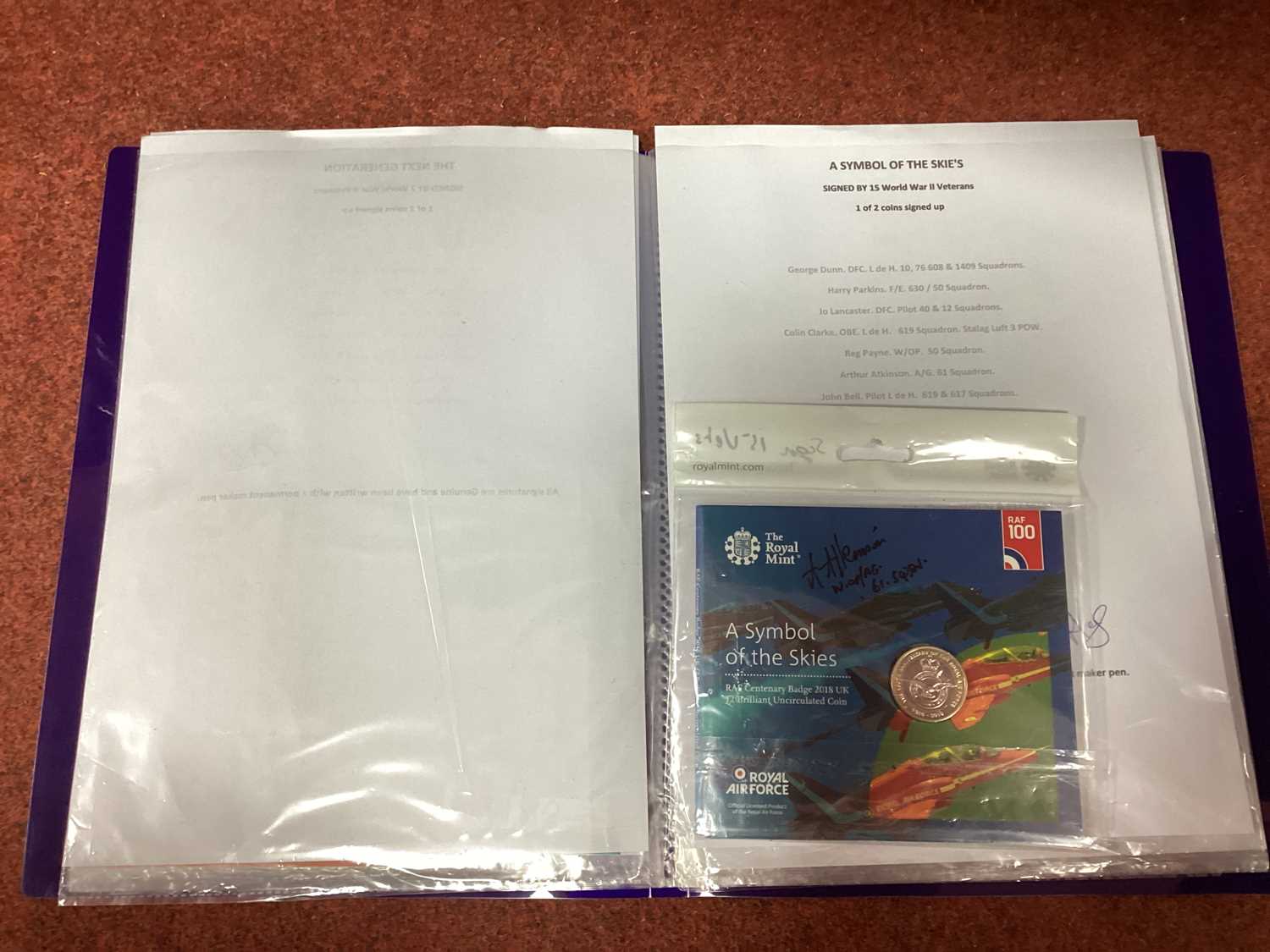 Lot 748 - RAF Centenary 2018 UK £2 brilliant...