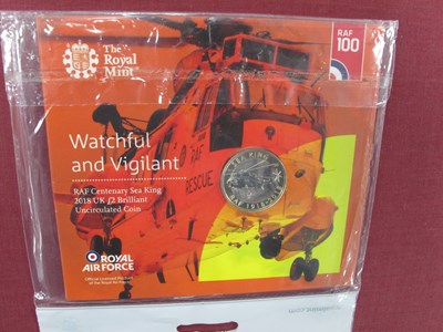 Lot 748 - RAF Centenary 2018 UK £2 brilliant...