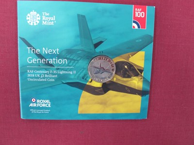 Lot 748 - RAF Centenary 2018 UK £2 brilliant...