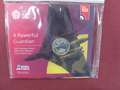 Lot 748 - RAF Centenary 2018 UK £2 brilliant...