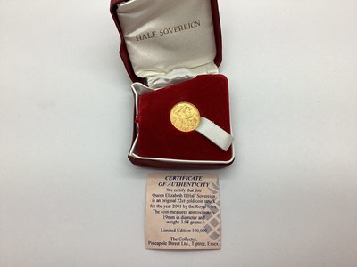 Lot 414 - 1907 Edward VII Gold Half Sovereign, in a...