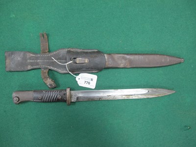 Lot 776 - WW2 German K98 bayonet with markings 1850 42 c...