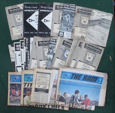 Lot 318 - Derby County Home Programmes 55-6 v. Gateshead,...