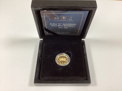 Lot 411 - 2019 Alderney Gold Proof Half Sovereign, D-Day...