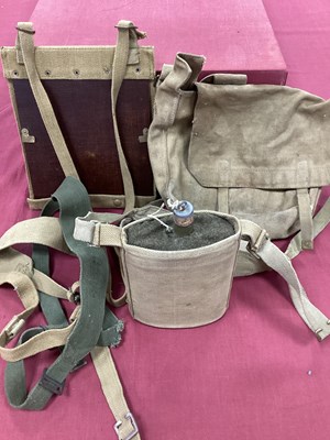 Lot 756 - WW2 British Army 1937 Pattern Webbing Items,...