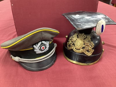 Lot 755 - WW1 reproduction Imperial Czapka and WW2...
