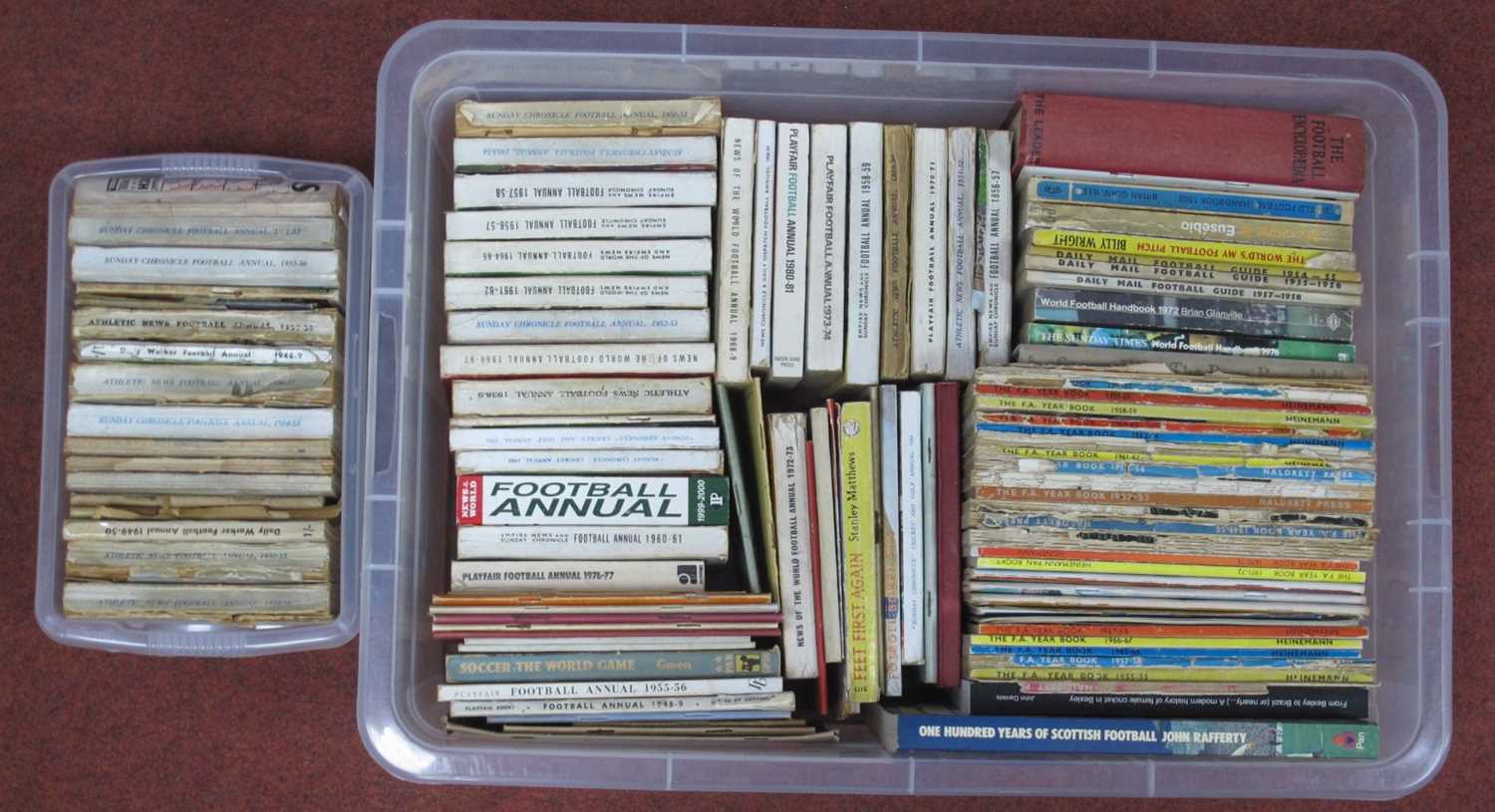 Lot 317 - Football Annuals - Seven pre-war Athletic News,...
