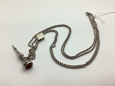 Lot 163 - A Ropetwist Muff / Guard Style Long Chain,...