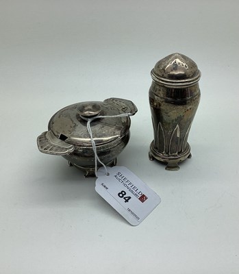 Lot 84 - A Stylish Art Deco Hallmarked Silver Lidded...