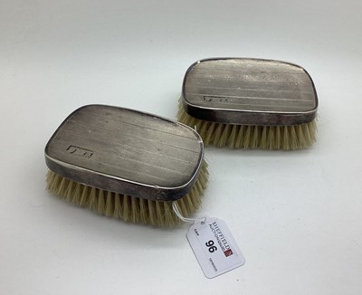 Lot 96 - A Pair of Hallmarked Silver Backed Brushes,...