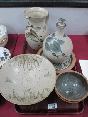 Lot 1163 - A Pair of Studio Pottery Bowls, initialled,...