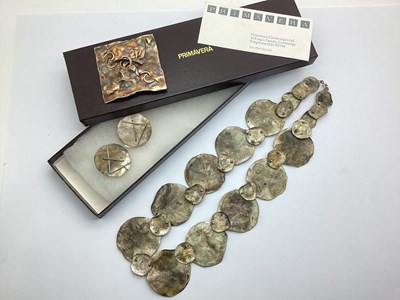 Lot 92 - XX Century Hand Made Designer Necklace, of...