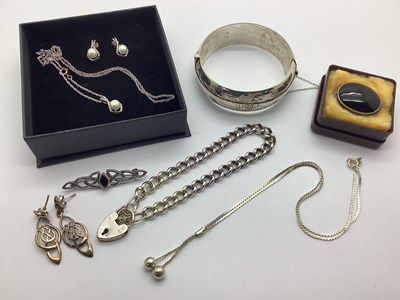 Lot 83 - A Decorative Hinged Bangle, together with a...