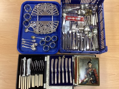 Lot 48 - A Set of Five Hallmarked Silver Napkin Rings,...