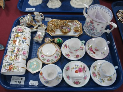 Lot 1179 - Five Shelley Porcelain Miniature Tea Cups and...