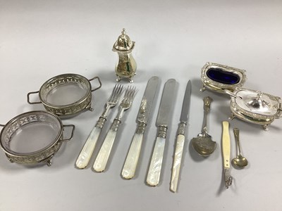 Lot 11 - Pair of Plated Glass Lined Dishes, together...