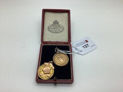 Lot 127 - Billiards - A 9ct Gold Medallion Pendant,...