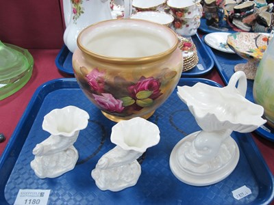 Lot 1180 - A Royal Worcester Porcelain Bowl, painted with...