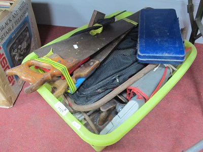 Lot 1121 - Socket Wrench Set, saws, other tools, bike...