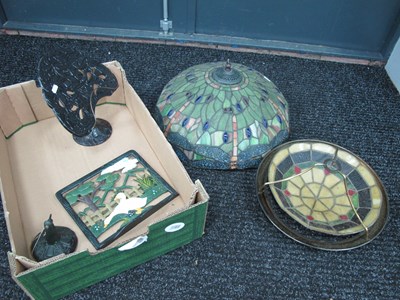Lot 1003 - Tiffany Style Light Shade, 46cm, wide, another...