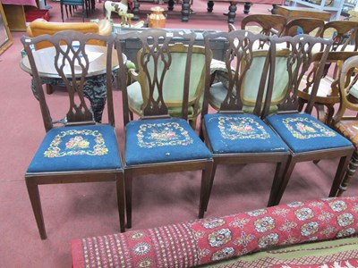 Lot 1493 - Set of Four Mahogany XVIII Century Style...