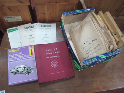 Lot 1022 - Motoring Manuals, including Lucas workshop...