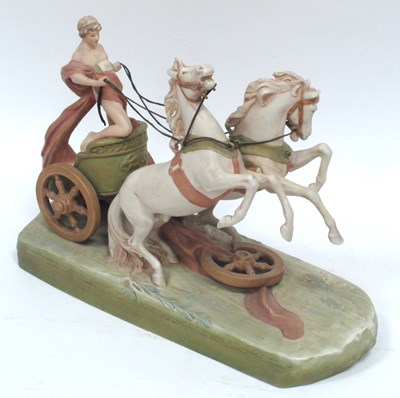 Lot 1022 - A Royal Dux Pottery Model of a Young Man...