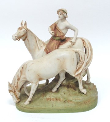 Lot 1066 - A Royal Dux Pottery Model of a Young Man...