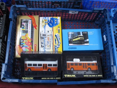 Lot 445 - Five Diecast Model Buses by Trux 'Aussie Big...