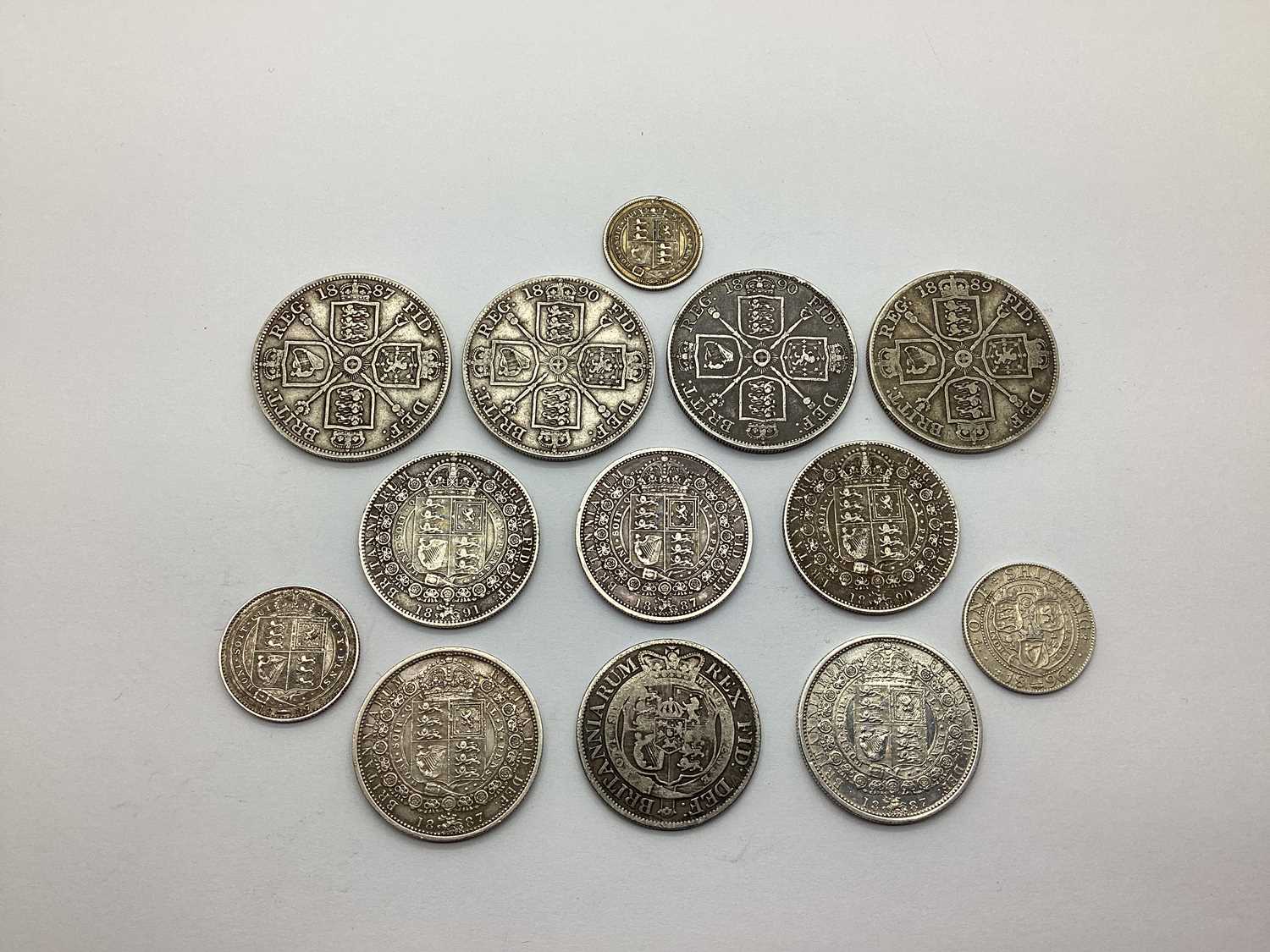 Lot 360 - Collection Of XIX Century GB Silver Coins,...