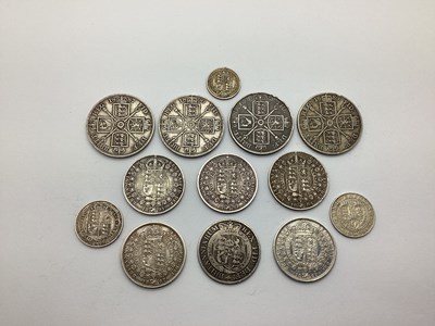 Lot 360 - Collection Of XIX Century GB Silver Coins,...
