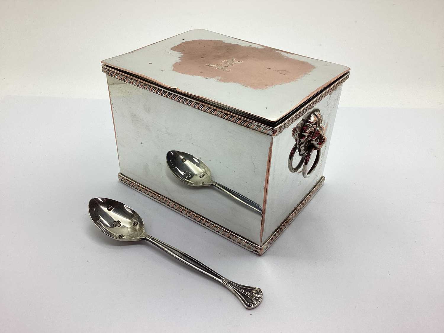 Lot 79 - A Georgian Style Plated on Copper Rectangular...
