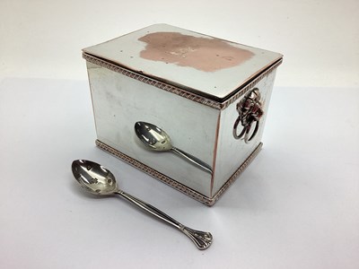 Lot 79 - A Georgian Style Plated on Copper Rectangular...