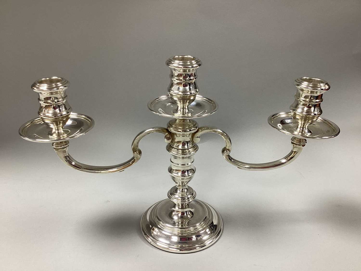Lot 77 - A Hallmarked Silver Twin Branch Drawf...
