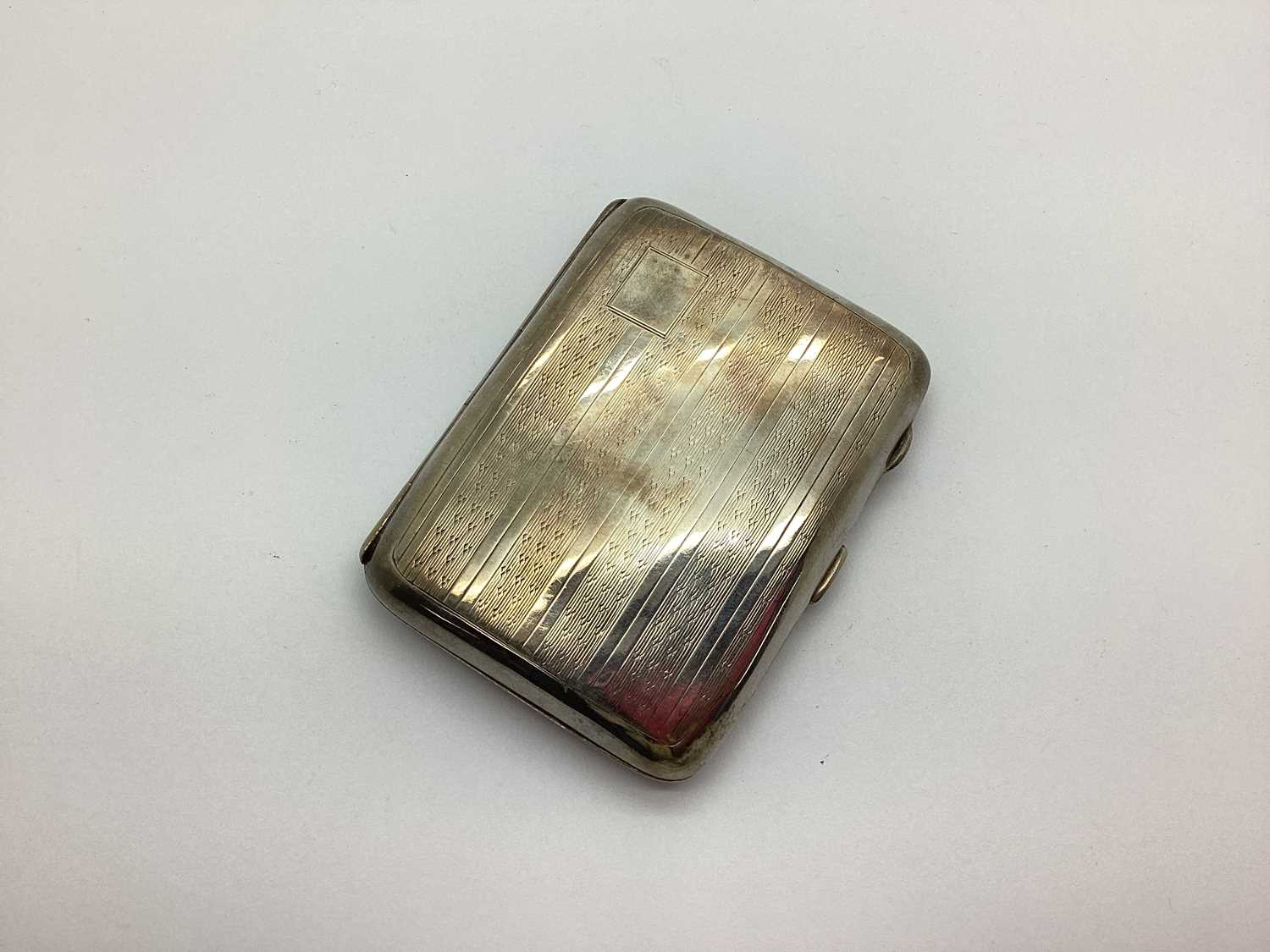 Lot 88 - A Hallmarked Silver Cigarette Case, JR,...