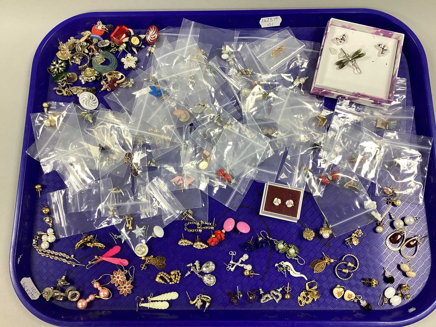 Lot 41 - A Collection of Earrings, to include imitation...
