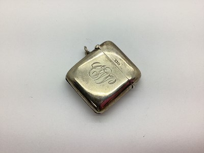 Lot 87 - A Hallmarked Silver Vesta Case, Birmingham...