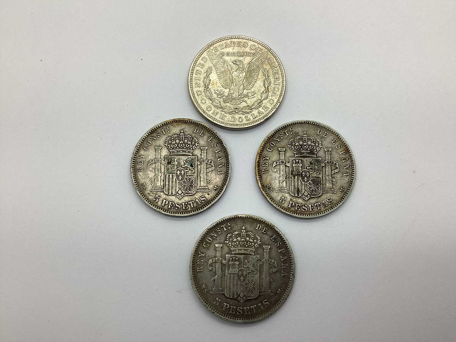 Lot 361 - 1921 USA Silver 'Morgan' Dollar, together with...