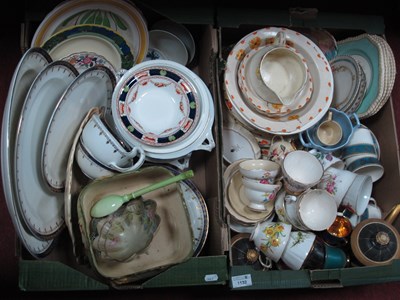 Lot 1116 - Two Boxes of Dinnerware, china teaware, etc.