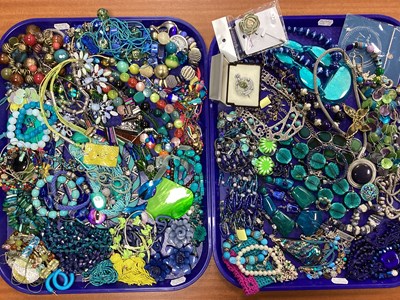 Lot 36 - A Collection of Costume Jewellery, in hues of...