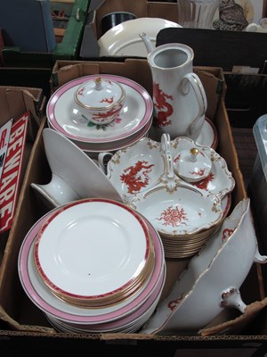 Lot 1115 - Wedgwood "Cavatina" pattern plates, side...