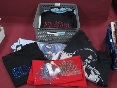 Lot 382 - Elvis Presley t-shirts, ten in total.