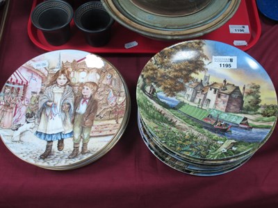 Lot 1195 - Eight Royal Worcester Collectors Plates,...