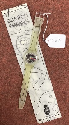 Lot 120A - Swatch - Scribble Wristwatch 1993, in original...