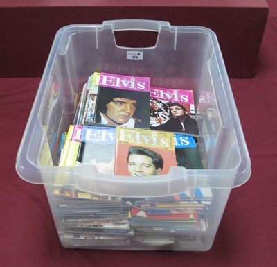 Lot 374 - Elvis Monthy Magazine, approximately two...